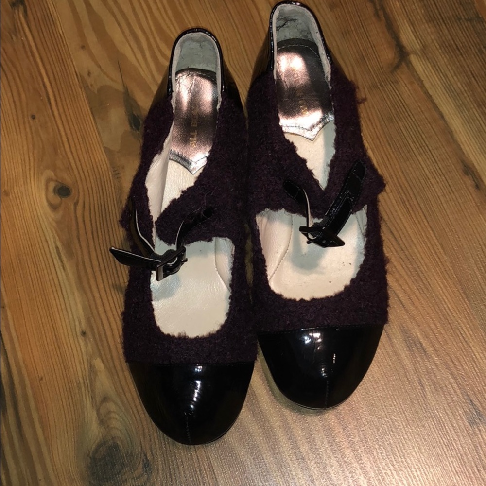Anthropologie All Black Mary Janes sz 39.5 - Picture 5 of 11